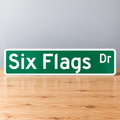 Six Flags Drive Street Sign