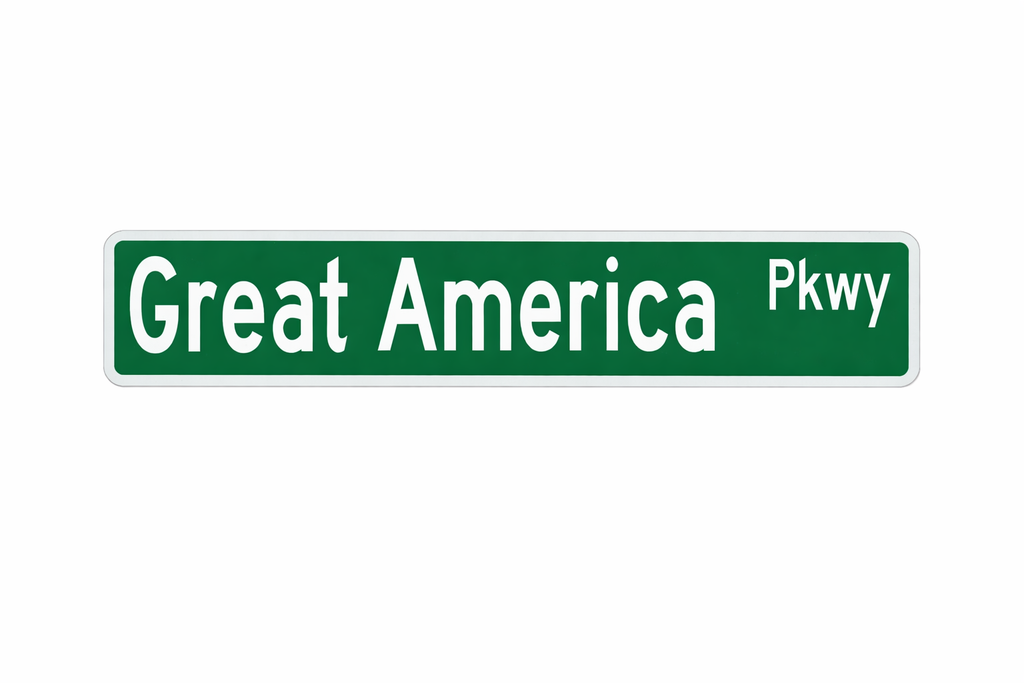 Great America Parkway Street Sign