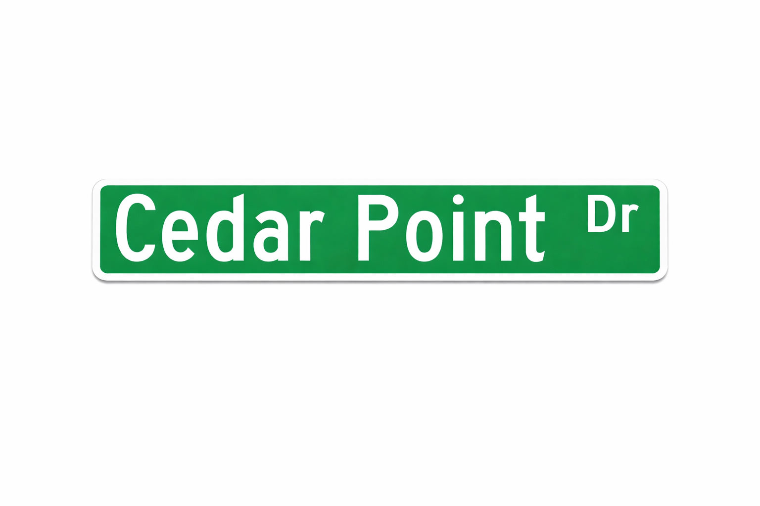 Cedar Point Drive Street Sign