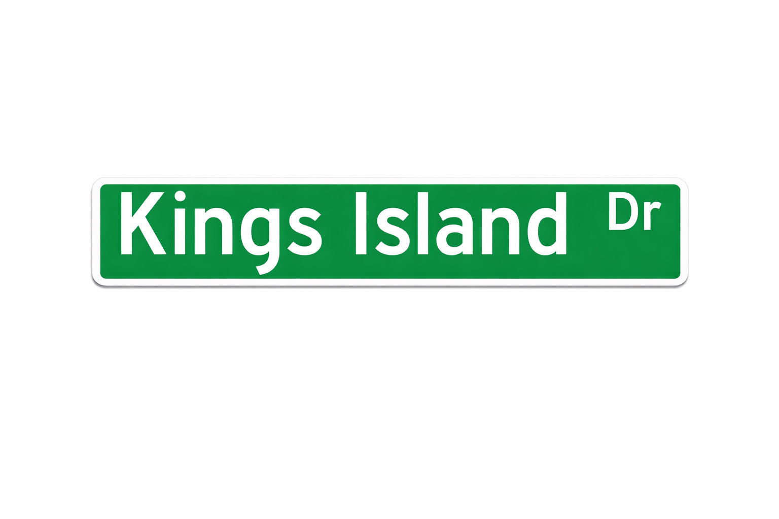 Kings Island Drive Street Sign