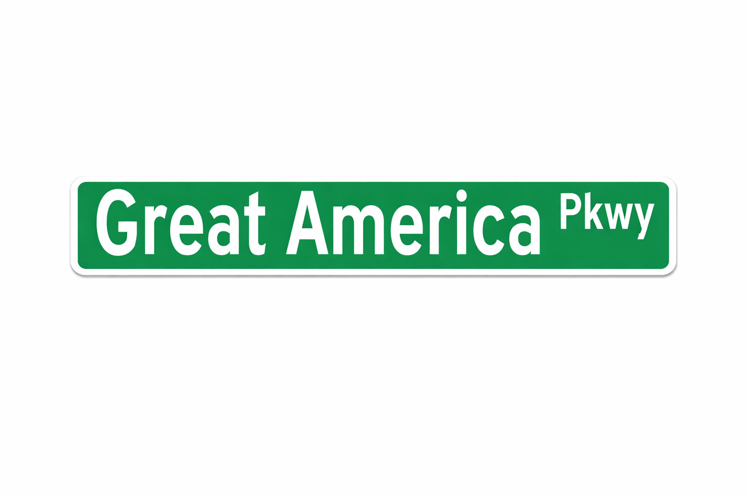 Great America Parkway Street Sign