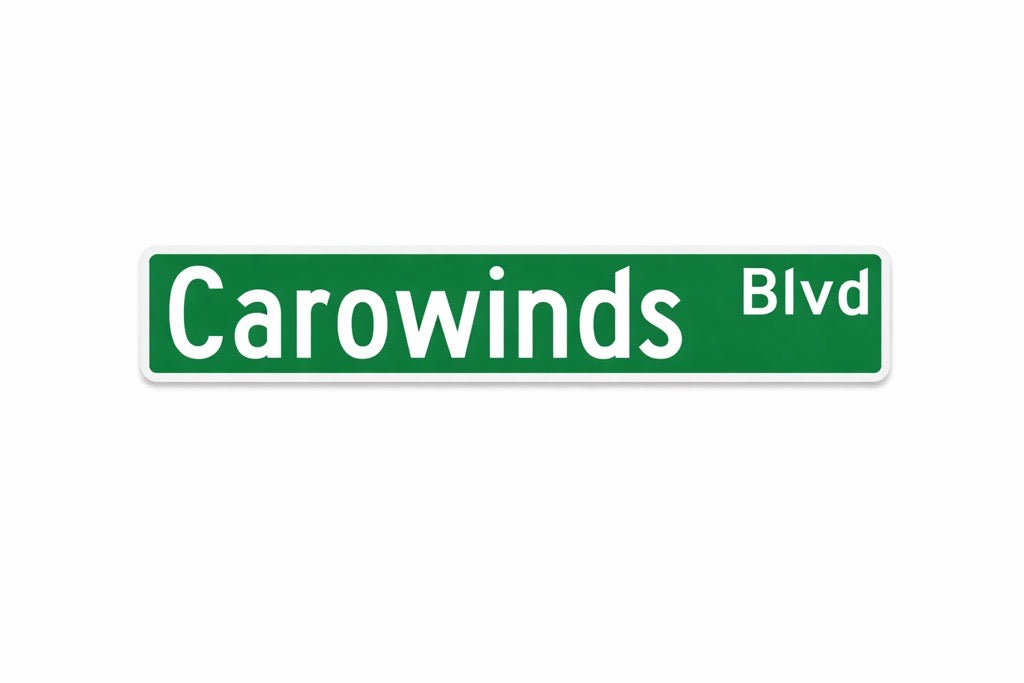 Carowinds Boulevard Street Sign