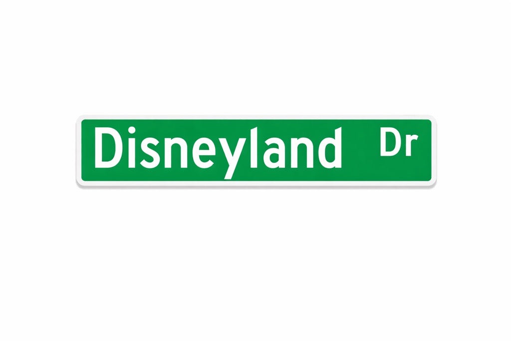 Disneyland Drive Street Sign